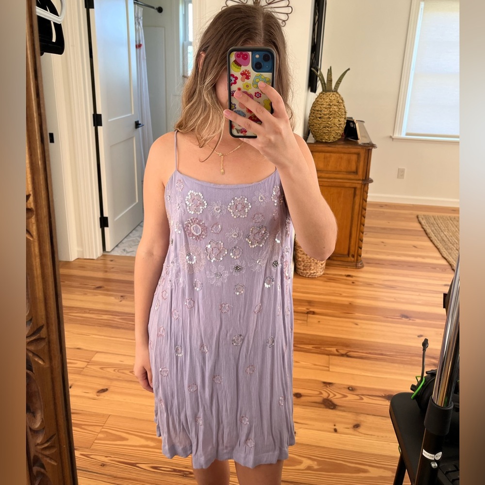 Free People Sequin Shift Dress